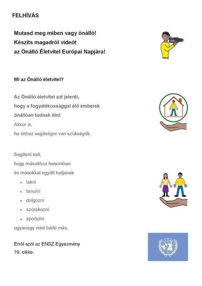 Önálló Életvitel Napja